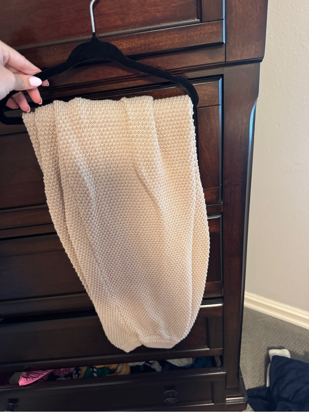 Free People Cream Knit pants
